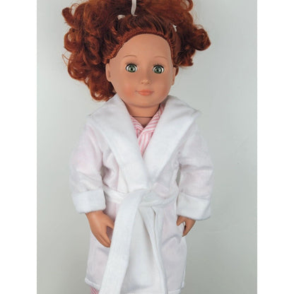 Doll Nightwear Fluffy Bathrobe by Sophia's fits American Girl & 18" Dolls Bath