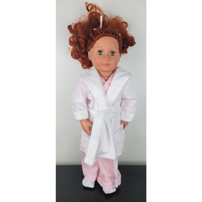 Doll Nightwear Fluffy Bathrobe by Sophia's fits American Girl & 18" Dolls Bath