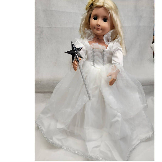 Doll Dress Princess Fairy Costume Formal Wedding Fits AG & 18-inch Dolls