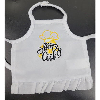 Doll Clothes Apron Outfit Kitchen Chef Kiss the Cook Gift fits 18" American Girl