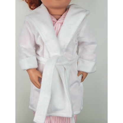 Doll Nightwear Fluffy Bathrobe by Sophia's fits American Girl & 18" Dolls Bath