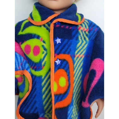 Doll Clothes Fleece Poncho Pants Boy Outfit Shirt Jacket fits American Girl 18"