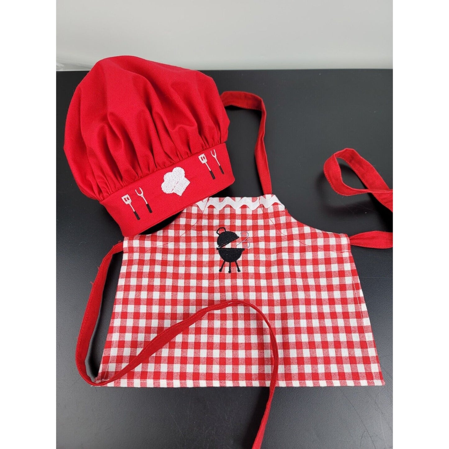 Doll Clothes Barbecue Apron Set and Chef Hat fits 18" American Girl Dolls Picnic