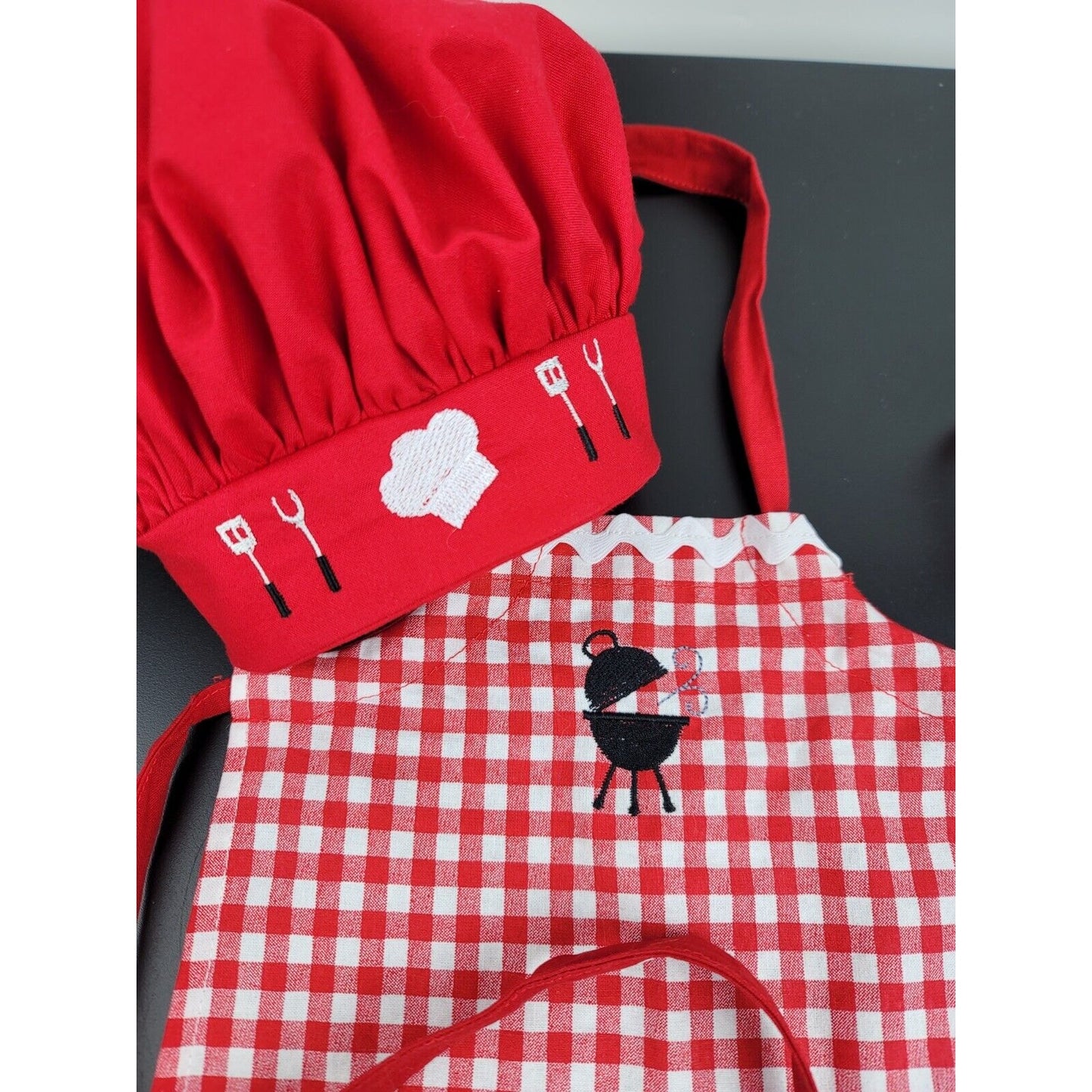 Doll Clothes Barbecue Apron Set and Chef Hat fits 18" American Girl Dolls Picnic